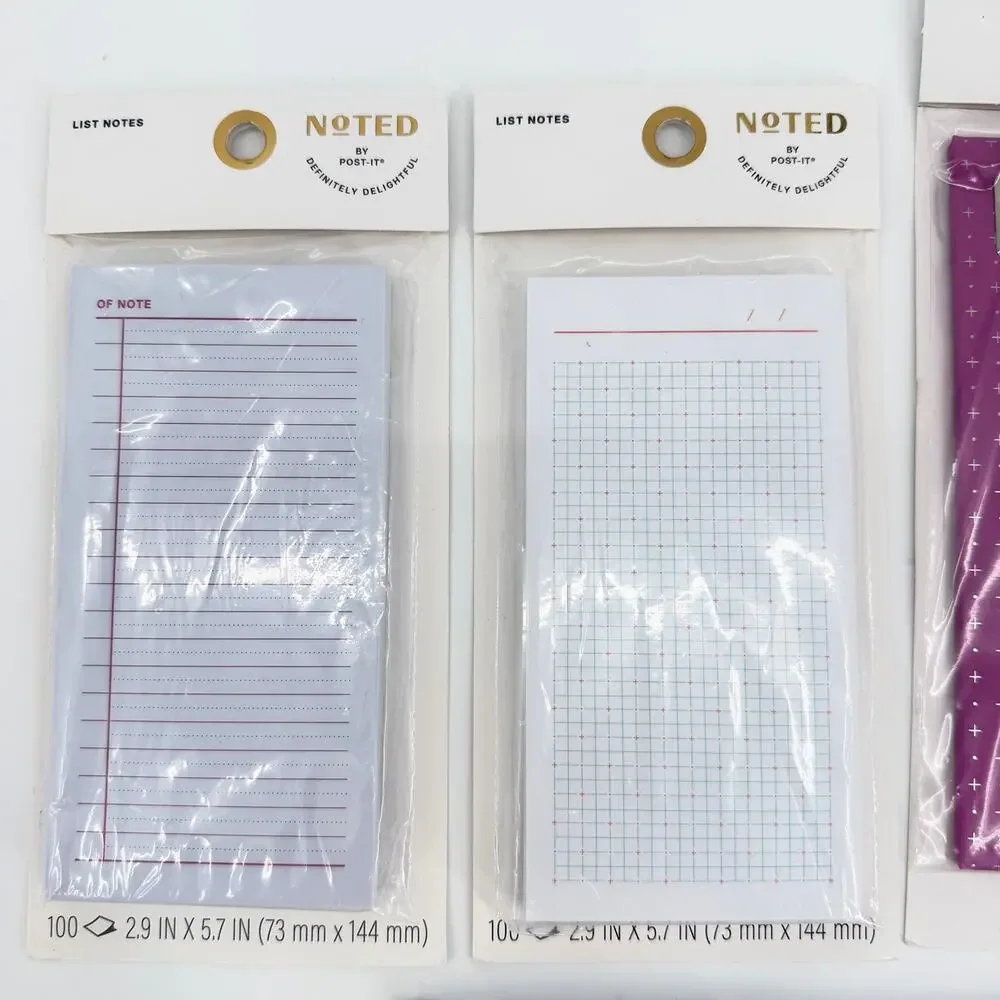 Teacher Post-it Noted Stationery Set Notebook Clipboard Memo Pads 8 Piece NWT